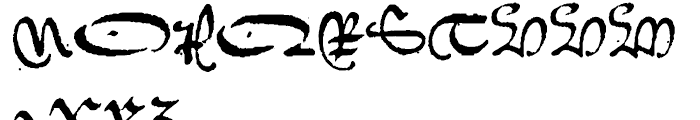 1742 Civilite Regular Font UPPERCASE