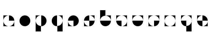 50/fifty Regular Font LOWERCASE