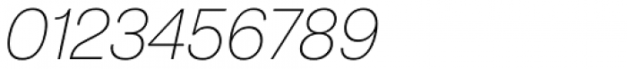 ABC Normal Thin Oblique Font OTHER CHARS