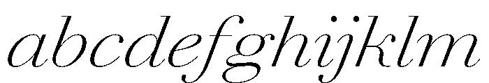 AgathaItalicVAR ExpandedExtraLightContrastItalic Instance FONT