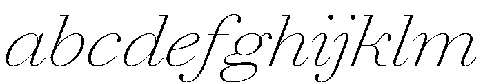 AgathaItalicVAR ExpandedThinContrastItalic Instance FONT