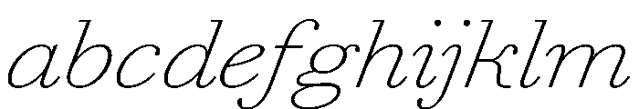 AgathaItalicVAR ExpandedThinItalic Instance 72446964 FONT