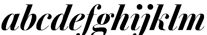 AgathaItalicVAR ExtraCondensedExtraBoldContrastItalic Instance FONT
