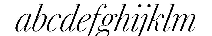 AgathaItalicVAR ExtraCondensedExtraLightContrastItalic Instance FONT