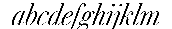AgathaItalicVAR ExtraCondensedLightContrastItalic Instance FONT