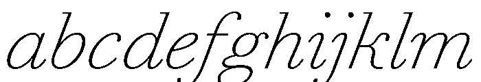 AgathaItalicVAR ThinItalic Instance 52ef9c73 FONT