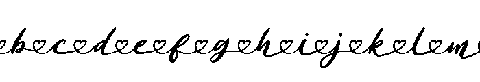 Ali Ana Connecting Heart FONT