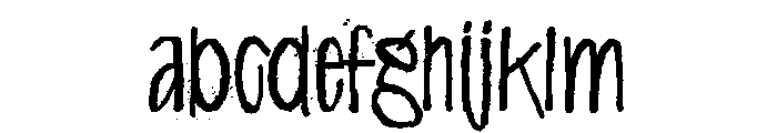 Alphabet Minus Eighty Dirty FONT