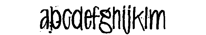 Alphabet Minus Eighty Ink FONT