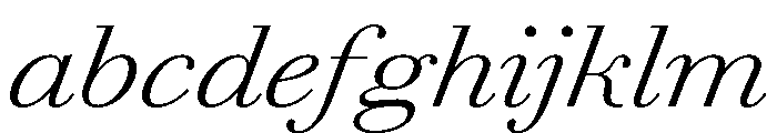 AmazoniaItalicVAR ExpandedLightItalic Instance FONT