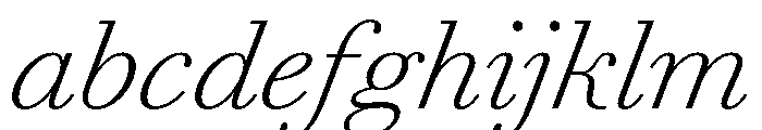 AmazoniaItalicVAR ExtraLightItalic Instance FONT