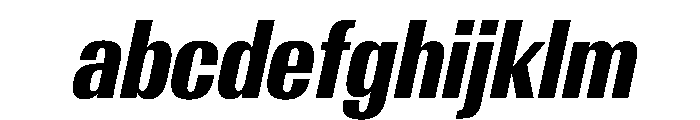 AntarcticaVAR ExtraCondensedBoldItalicContrast Instance FONT