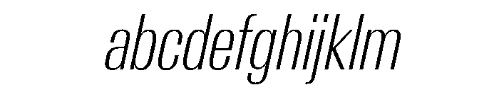 AntarcticaVAR ExtraCondensedExtraLightItalicContrast Instance FONT