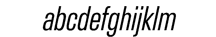 AntarcticaVAR ExtraCondensedLightItalic Instance FONT