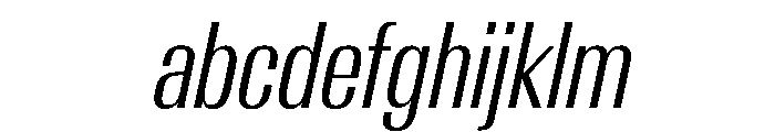 AntarcticaVAR ExtraCondensedLightItalicContrast Instance FONT