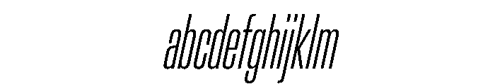 AntarcticaVAR UltraCondensedExtraLightItalic Instance FONT