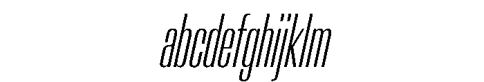 AntarcticaVAR UltraCondensedExtraLightItalicContrast Instance FONT