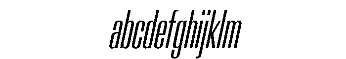 AntarcticaVAR UltraCondensedLightItalicContrast Instance FONT