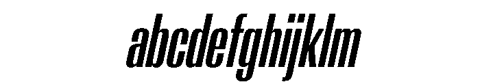 AntarcticaVAR UltraCondensedMediumItalicContrast Instance FONT