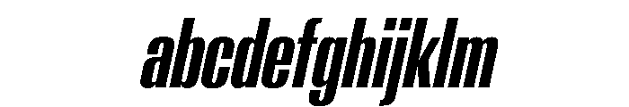 AntarcticaVAR UltraCondensedSemiBoldItalicContrast Instance FONT