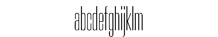 AntarcticaVAR UltraCondensedThinContrast Instance FONT