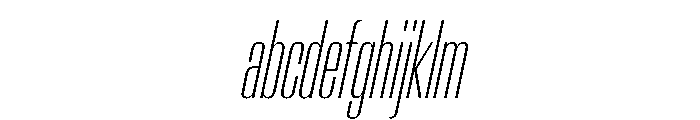 AntarcticaVAR UltraCondensedThinItalicContrast Instance FONT