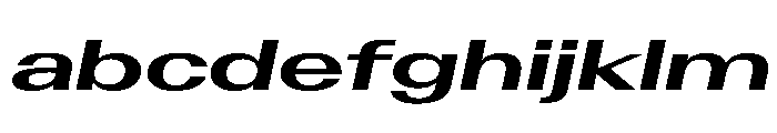 AntarcticaVAR UltraExpandedBoldItalicContrast Instance FONT