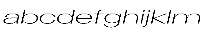 AntarcticaVAR UltraExpandedExtraLightItalicContrast Instance FONT