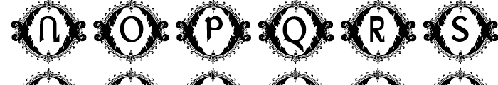 Ariana Adornada Lined Font UPPERCASE