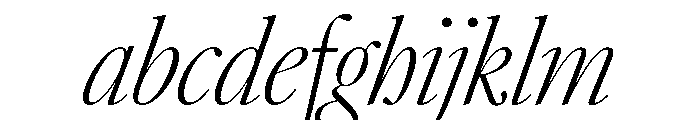 AtacamaItalicVAR ExtraCondensedExtraLightContrastItalic Instance 61d59f43 FONT