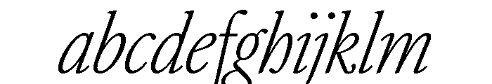 AtacamaItalicVAR ExtraCondensedExtraLightItalic Instance 284bfcc0 FONT