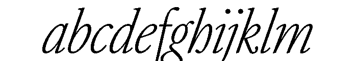 AtacamaItalicVAR ExtraCondensedExtraLightItalic Instance FONT