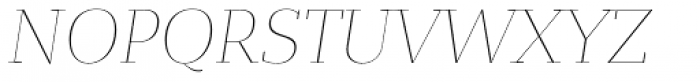 Bandera Display Cyrillic Thin Italic Font UPPERCASE