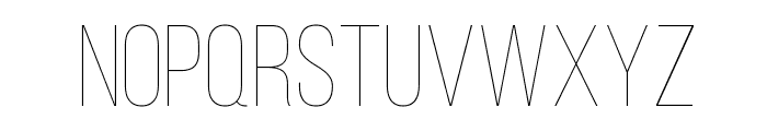 Bebas Neue Thin Font UPPERCASE