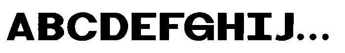 Black Molding Regular FONT