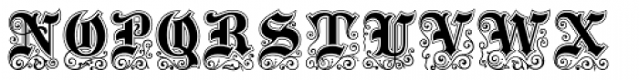 Black Pearl Font UPPERCASE