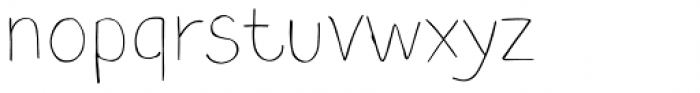 Blushes Thin Font LOWERCASE