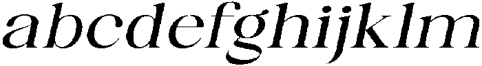 Celima Medium Extra Expanded Slanted otf (500) FONT