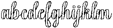 Chocolate Strawberry Outline Bold Slant Regular otf (700) FONT