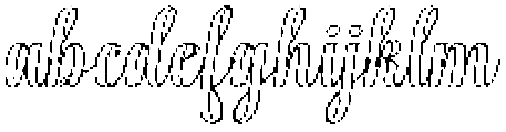 Chocolate Strawberry Outline Slant 6 Regular otf (400) FONT
