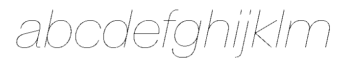 CrystalVAR HairlineItalic Instance FONT