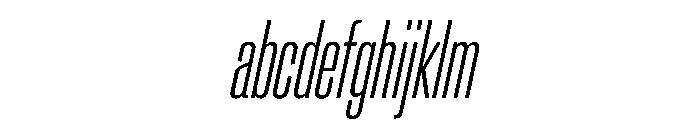 CrystalVAR UltraCondensedExtraLightItalic Instance FONT