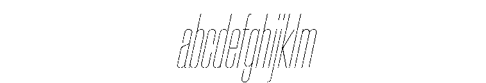 CrystalVAR UltraCondensedHairlineItalic Instance FONT