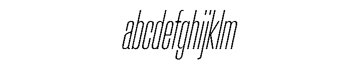 CrystalVAR UltraCondensedThinItalic Instance A1309653 FONT