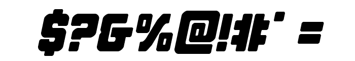 Cyborg Rooster Italic Font OTHER CHARS