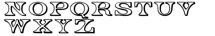Engel Regular 4 Font UPPERCASE