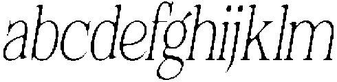 Felgiora Soft Thin ExtraCondensed Italic otf (100) FONT