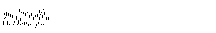 Field Gothic Narrow Field Gothic No. 10 XXXCond XLight Italic FONT