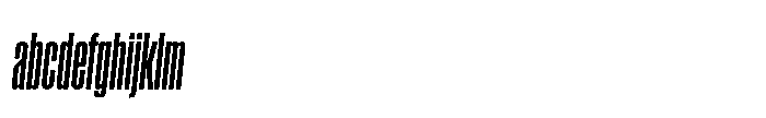 Field Gothic Narrow Field Gothic No. 16 XXXCond XBold Italic FONT