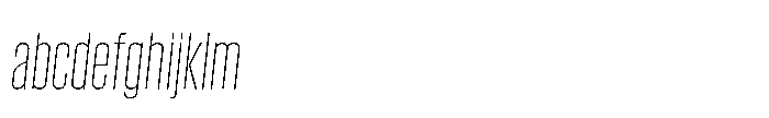 Field Gothic Narrow Field Gothic No. 20 XXCond XLight Italic FONT